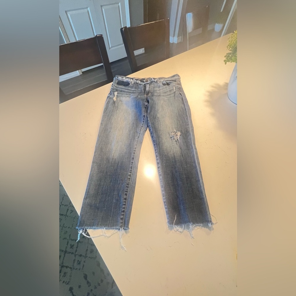 Kut from the Kloth Blue KELLY Ankle straight Leg size 12